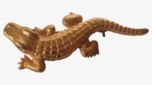 Clip Art Gold Tone Alligator Or - Alligator Lizard, HD Png Download, Free Download