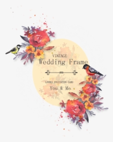 Image Free Library Hollywood Vector Watercolor - Wedding Card Vector Png, Transparent Png, Free Download