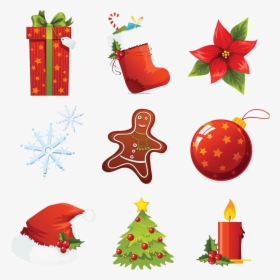 Xmas Elements Png Download Image Christmas Icon Free - Christmas Icon Free Vector, Transparent Png, Free Download