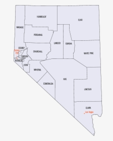 Nevada Counties, Annotated - List Nevada Counties, HD Png Download, Free Download