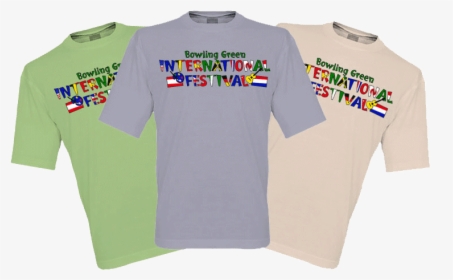 Bowling Green International Festival Logo T-shirt Design - Active Shirt, HD Png Download, Free Download