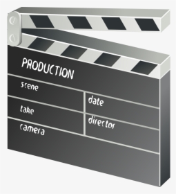 Movie Clapper Board Call To Action - 3d Clapper Board, HD Png Download, Free Download