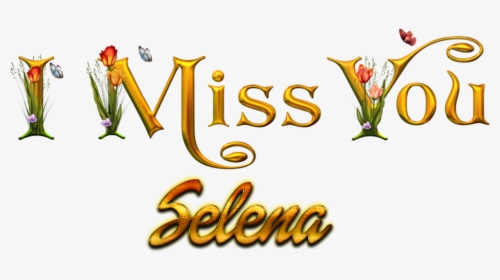 Selena Missing You Name Png - Love Salman Name, Transparent Png, Free Download
