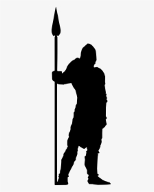 Army Man Silhouette At - Medieval Army Silhouette Png, Transparent Png, Free Download