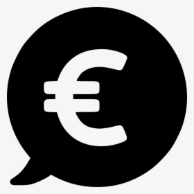 Currency Euro Price Bubble - Internet Icon White, HD Png Download, Free Download