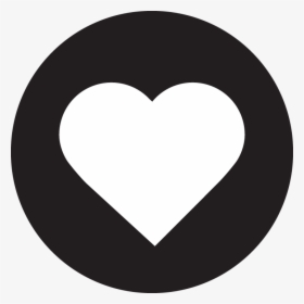 Hfh Icon Heart Blackcircle - Favourite Icon Png White, Transparent Png, Free Download