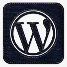 Wordpress, Jean, Social, Logo, Square, Denim Icon - Wordpress Logo Dark Background, HD Png Download, Free Download