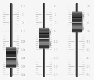 Faders From Mixing Board Clip Arts - Mixer Fader Png, Transparent Png, Free Download