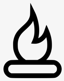 Fire Wood Camp Outdoor - Burning Wood Icon, HD Png Download, Free Download
