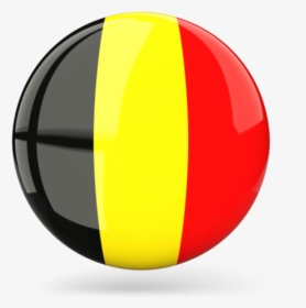 Png Belgium Flag Transparent - Belgium Round Flag Png, Png Download, Free Download