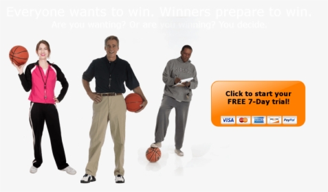 Basketball Coaching And Training Resource With Basketball - Standing, HD Png Download, Free Download