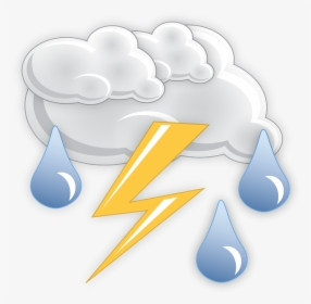 Thunderstorm, Flash, Clouds, Rain, Bet Ricon, Icon - Donder En Bliksem Cartoon, HD Png Download, Free Download