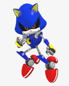 Metal Sonic And Sonic Running , Png Download - Metal Sonic Png Running, Transparent Png, Free Download