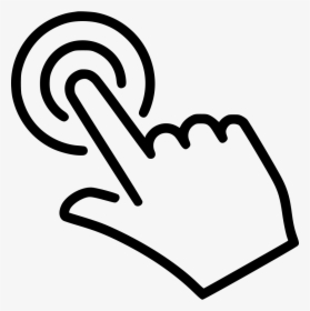 Click - Point Finger Icon Png, Transparent Png, Free Download