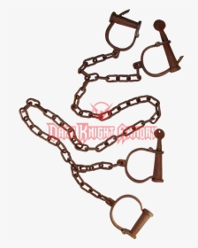 Adjustable Antique Alcatraz Leg And Hand Cuffs Clipart - Chain, HD Png Download, Free Download