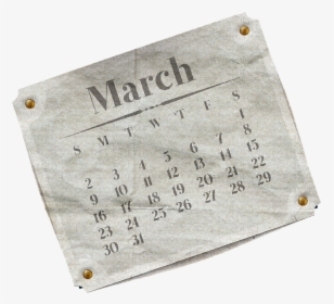 Calendario Vintage Marzo - Handwriting, HD Png Download, Free Download