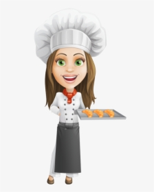 Picture - Chef Cartoon Female, HD Png Download, Free Download