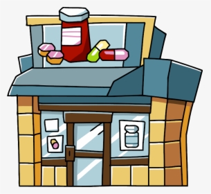 Transparent Cartoon Building Png - Pharmacy Cartoon Png, Png Download, Free Download