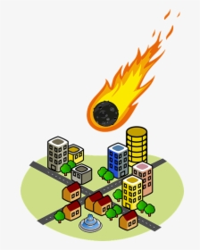 Emergency, Disaster, Asteroid, Meteorite, Impact, Space - Office Building Clip Art, HD Png Download, Free Download