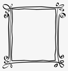 Transparent Doodle Frame Png - Marco Png Vintage Negro, Png Download, Free Download