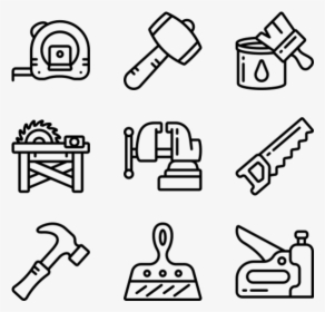 Carpentry - Hand Drawn Icon Png, Transparent Png, Free Download