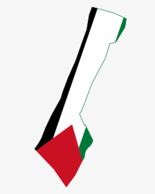 Flag Map Of Gaza Strip - Flag Map Of Palestine, HD Png Download, Free Download