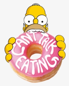 #donut #simpsons #homer - Homer Eating Donuts, HD Png Download, Free Download