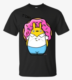 Totoro Simpson Hides Donut The Simpsons T Shirt & Hoodie - T-shirt, HD Png Download, Free Download