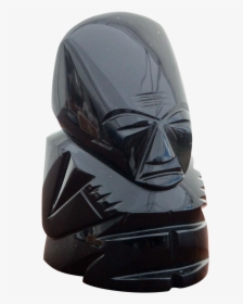 Vintage Solid Carved Black Onyx Mayan Or Aztec Tribal - Aztec Figure Onyx, HD Png Download, Free Download