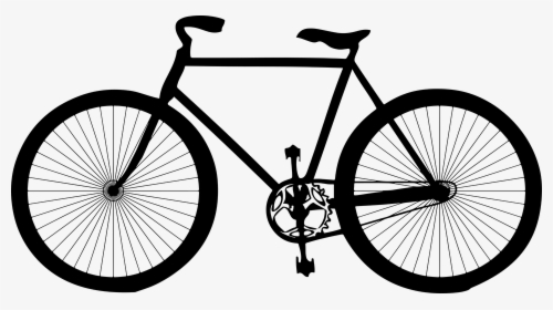 Cyclo Cross Bicycle - Bike Silhouette Png, Transparent Png, Free Download