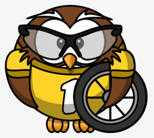 Owl Bicyclist Svg Clip Arts - Gambar Burung Hantu Vektor, HD Png Download, Free Download
