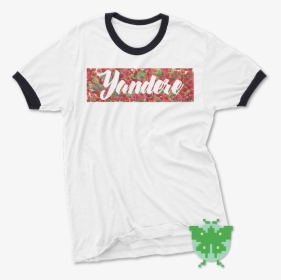 White Yandere Personality Ringer Shirt - Tee Shirt Annonce Grossesse, HD Png Download, Free Download