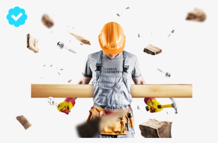Construction Worker With Tool Belt Png, Transparent Png, Free Download