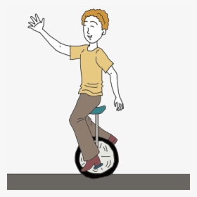 Unicycle - Person On Unicycle, HD Png Download, Free Download