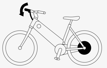Unicycle Drawing Easy Huge Freebie Download For Powerpoint - Drawing Of An Electric Bike, HD Png Download, Free Download