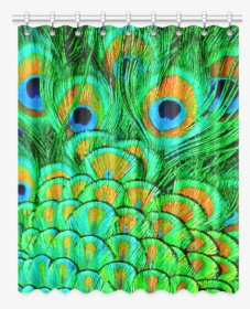 Peacock Feathers Nature Art Window Curtain - Motif, HD Png Download, Free Download
