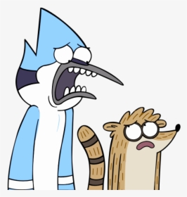 Rigby And Mordecai Looking Eachother - Mordecai And Rigby Png, Transparent Png, Free Download