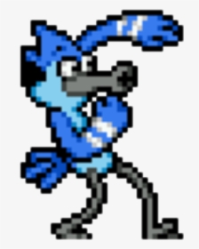 Transparent Mordecai Png - Mordecai And Rigby Pixel Art, Png Download, Free Download