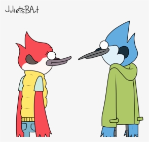 Mordecai And Margaret Looking Eachother-ydb519 - Mordecai And Margaret From Regular Show, HD Png Download, Free Download