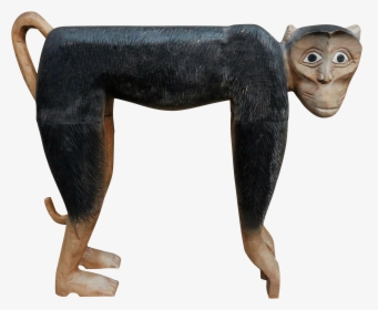 Carved Bonnet Macaque Sculpture Chairish - Macaque, HD Png Download, Free Download