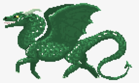 Green Dragon Pixel Art, HD Png Download, Free Download