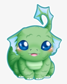 #mq #green #dragon #dragons #baby - Cute Green Baby Dragon, HD Png Download, Free Download