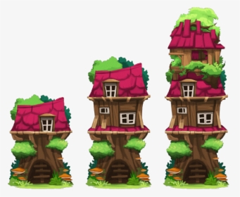 House Tree House Level - Tree House Happy Street, HD Png Download, Free Download