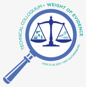 Weight Of Evidence Magnifying Glass - Balance Scale, HD Png Download, Free Download