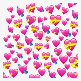 heart emojis background