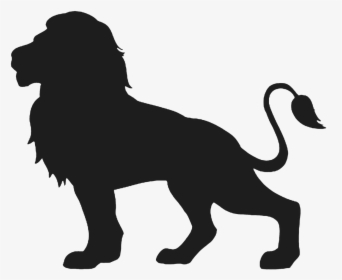 Feline Cut Out Silhouette Free Photo - Lion Silhouette, HD Png Download, Free Download