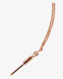 Rose Gold Button White Diamonds - Necklace, HD Png Download, Free Download