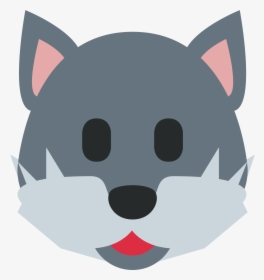 Wolf Face Sticker By Twitterverified Account - Lobo Emoji, HD Png Download, Free Download