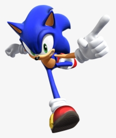 Sonic Running Png - Sonic Rivals Sonic, Transparent Png, Free Download