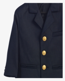 Boys Navy Blue Blazer With Gold Buttons - Button, HD Png Download, Free Download